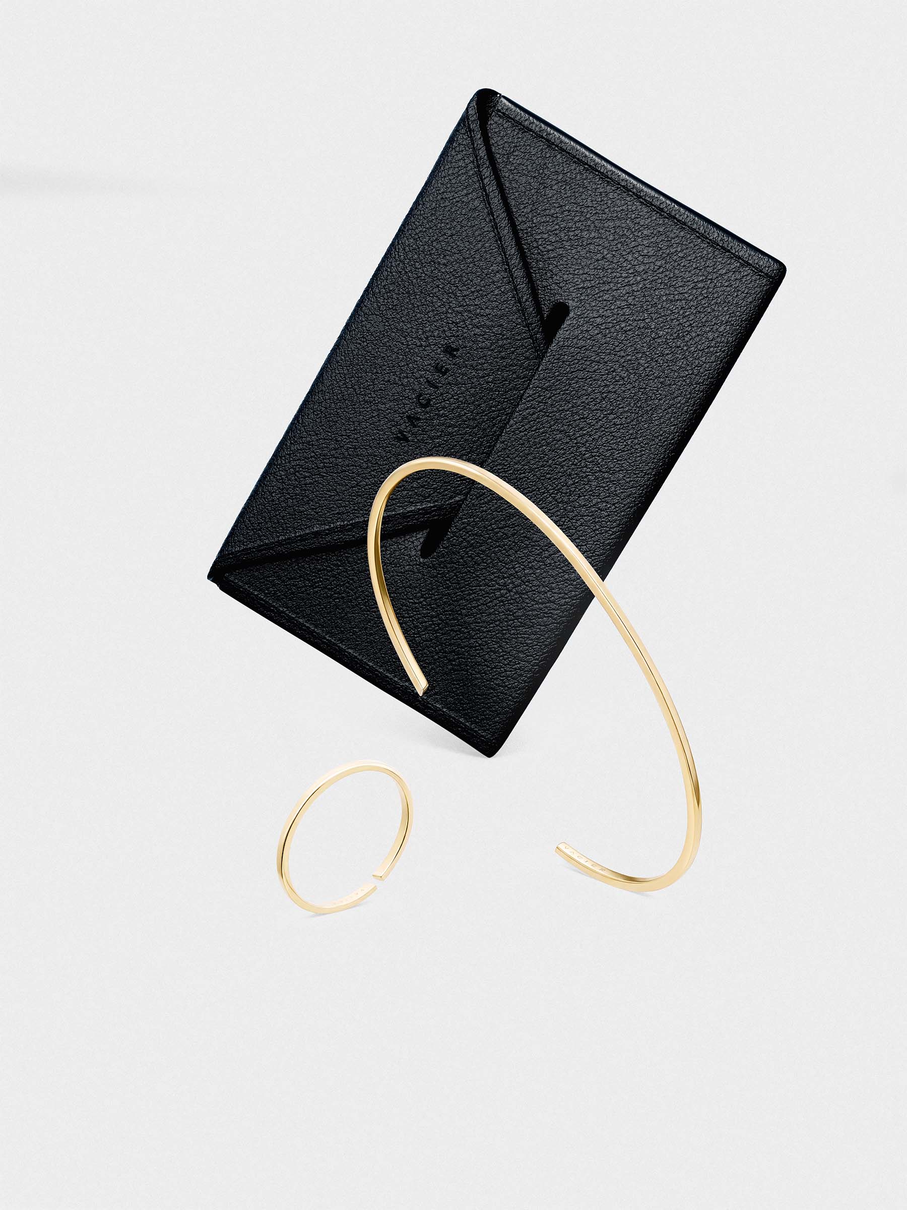 Linear Ring and Cuff Bangle Set for Women - Gold or Silver – Vacier US