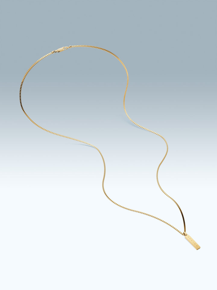 BOX PENDANT NECKLACE