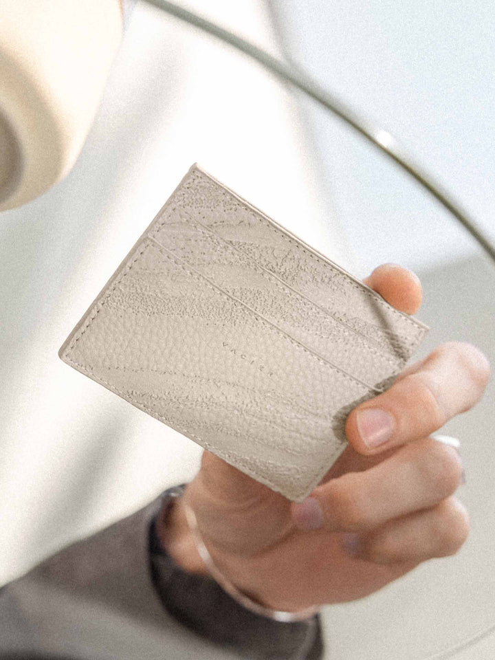 RIPPLE CARD HOLDER SAND