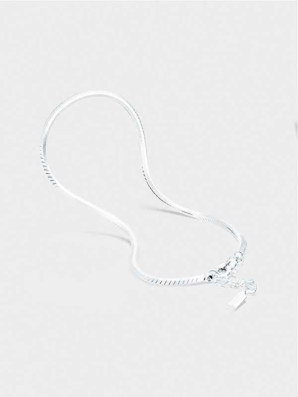 OCTAGON CHAIN BRACELET IN SILVER