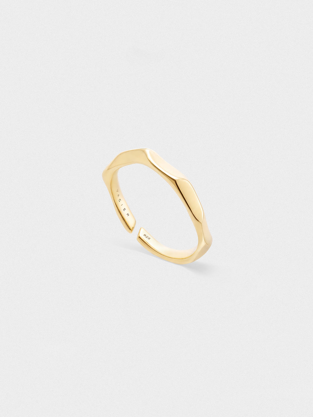 VEER RING IN VERMEIL