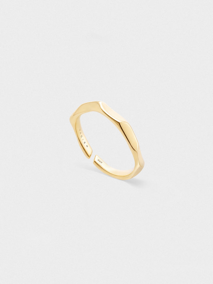 VEER RING IN VERMEIL