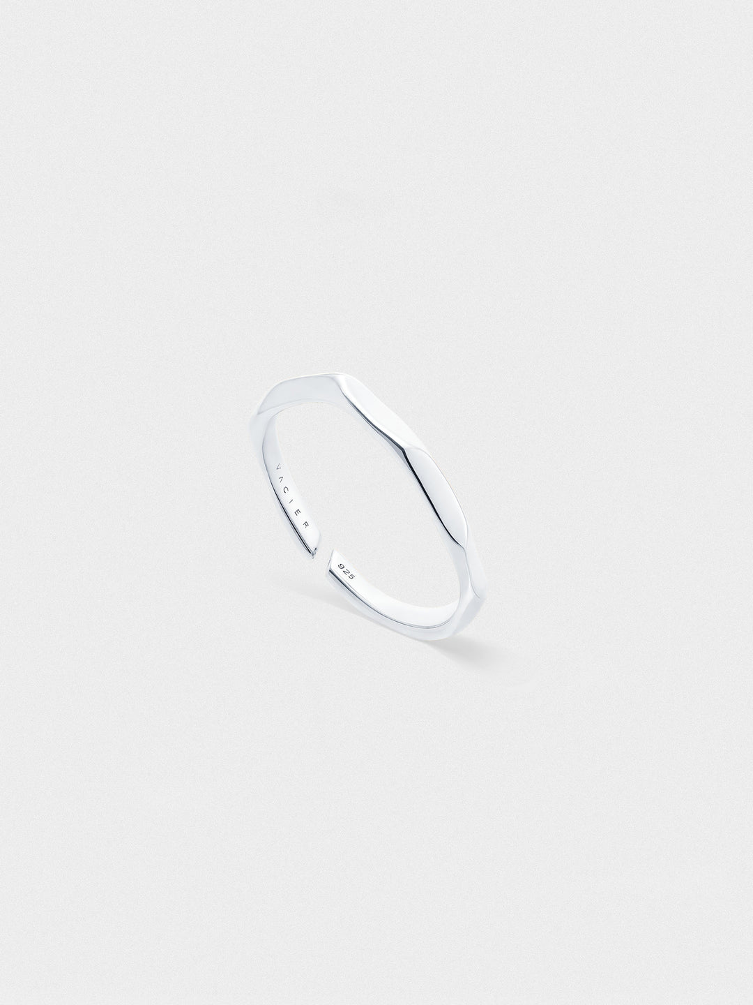 VEER RING IN SILVER